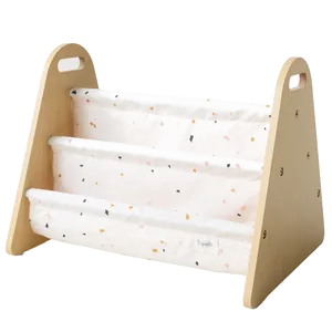 3 Sprouts Dobbelt-sidet Bogreol, Terrazzo cream