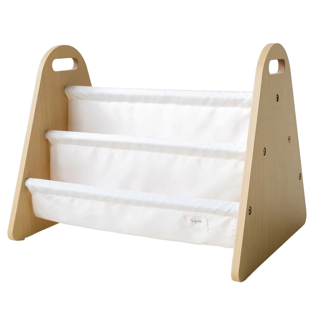 3 Sprouts Dobbelt-sidet Bogreol, Cream - billede 1